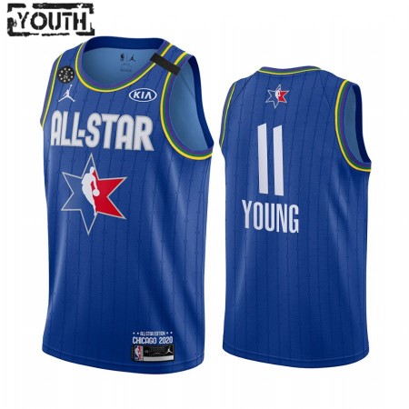 Maglia NBA Atlanta Hawks Trae Young 11 2020 All-Star Jordan Brand Blu Swingman - Bambino